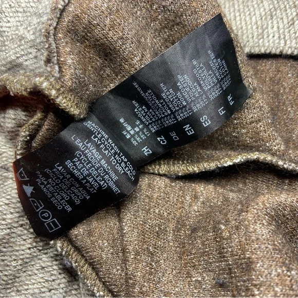 Kuhl Small Nova Wrap Open Front Knit Cardigan Wool Blend Sweater Athleisure Flaw - Picture 7 of 7